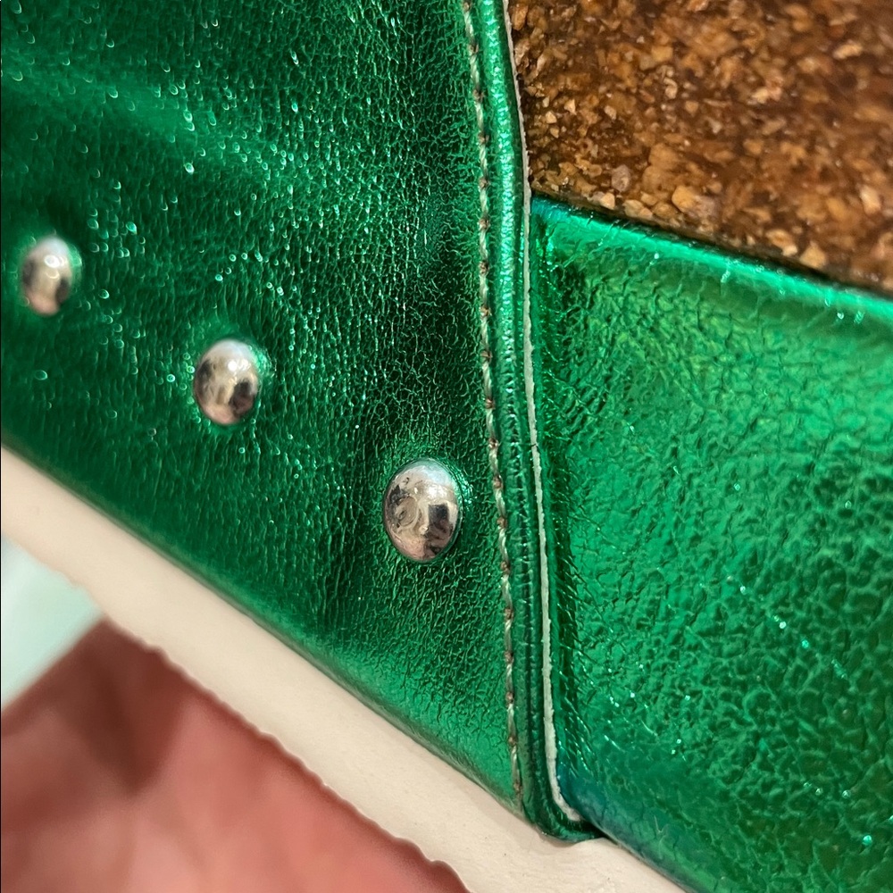 •CAPE ROBBIN• “Frannie” Double Buckle Upper Platform Sandals - Green // NIB - Picture 7 of 12